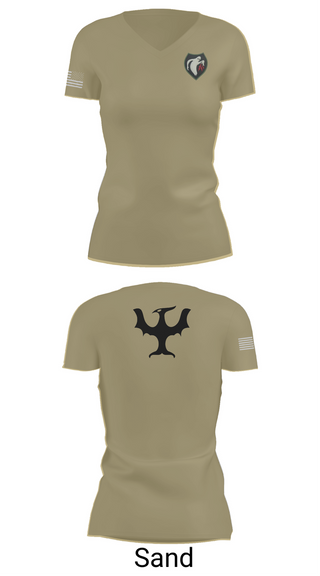 Womens Short Sleeve Vneck Shirt, 340th Psyop Co., , Teamtime, Team time, sublimation, custom sports apparel, team uniforms, spirit wear, spiritwear, sports uniforms, custom shirts, team store, custom team store, fundraiser sports, apparel fundraiser