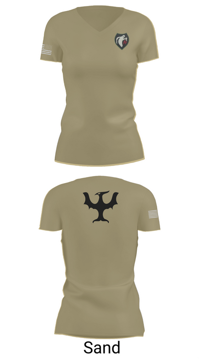 340th Psyop Co. 52894625 Women's Short Sleeve V-neck Shirt - 88