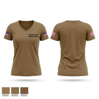 Womens Short Sleeve Vneck Shirt, Yoakum County Sheriff’s Office, Police, Teamtime, Team time, sublimation, custom sports apparel, team uniforms, spirit wear, spiritwear, sports uniforms, custom shirts, team store, custom team store, fundraiser sports, apparel fundraiser