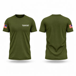 Old School Cotton Feel Shirt, Newaygo County Sheriff’s Office, Police, Teamtime, Team time, sublimation, custom sports apparel, team uniforms, spirit wear, spiritwear, sports uniforms, custom shirts, team store, custom team store, fundraiser sports, apparel fundraiser