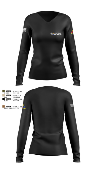 Womens Long Sleeve Vneck Shirt, Lone Star MVPA, , Teamtime, Team time, sublimation, custom sports apparel, team uniforms, spirit wear, spiritwear, sports uniforms, custom shirts, team store, custom team store, fundraiser sports, apparel fundraiser