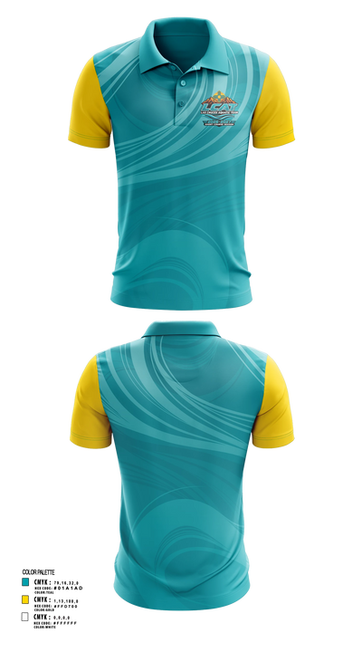 Las Cruces Aquatic Team Short Sleeve Performance Polo - 3
