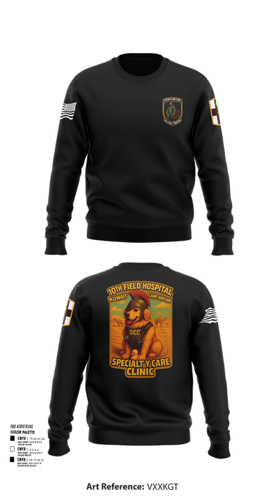 SCC 10th Field Hospital 86139824 Crew Neck Sweatshirt - 101