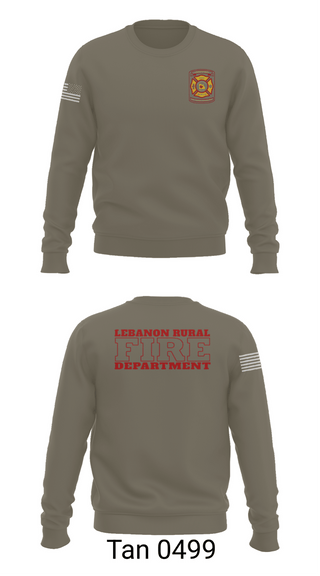 Crew Neck Sweatshirt, Lebanon Rural Fire Protection District, Fire Department, Teamtime, Team time, sublimation, custom sports apparel, team uniforms, spirit wear, spiritwear, sports uniforms, custom shirts, team store, custom team store, fundraiser sports, apparel fundraiser