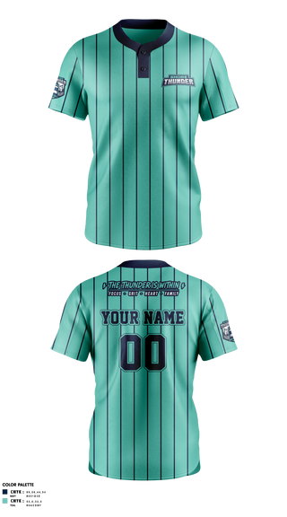 Two Button Softball Jersey, Shore ThunderWicked Woman Welding, Softball, Teamtime, Team time, sublimation, custom sports apparel, team uniforms, spirit wear, spiritwear, sports uniforms, custom shirts, team store, custom team store, fundraiser sports, apparel fundraiser
