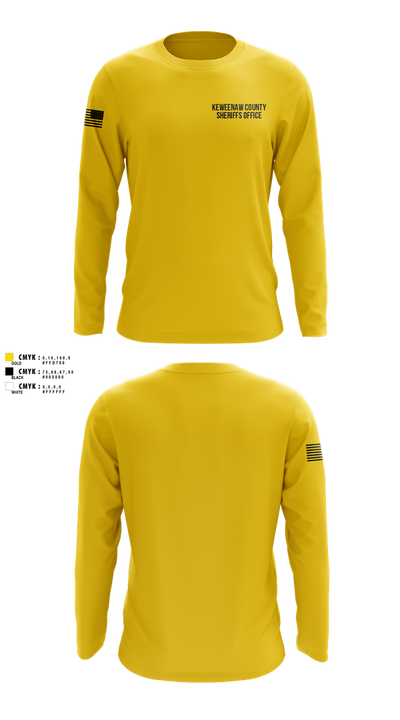 KEWEENAW COUNTY SHERIFFS OFFICE 15450708 Long Sleeve Performance Shirt 101
