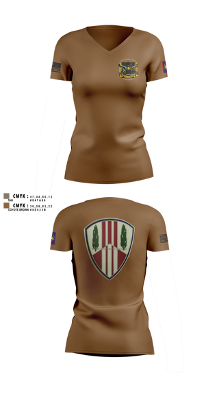 Womens Short Sleeve Vneck Shirt, 107th MP Company, , Teamtime, Team time, sublimation, custom sports apparel, team uniforms, spirit wear, spiritwear, sports uniforms, custom shirts, team store, custom team store, fundraiser sports, apparel fundraiser