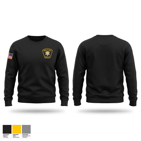 Crew Neck Sweatshirt, Wakefield EMS, EMS/EMT, Teamtime, Team time, sublimation, custom sports apparel, team uniforms, spirit wear, spiritwear, sports uniforms, custom shirts, team store, custom team store, fundraiser sports, apparel fundraiser