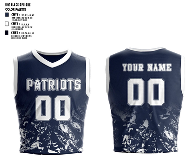 Patriots Mens Basketball Jersey - 5