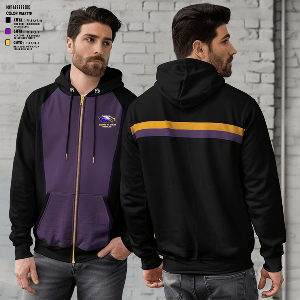 Zip Hoodie, Rantoul Jr. Eagles, Wrestling, Teamtime, Team time, sublimation, custom sports apparel, team uniforms, spirit wear, spiritwear, sports uniforms, custom shirts, team store, custom team store, fundraiser sports, apparel fundraiser
