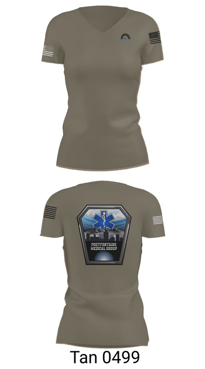 Union Medical Services 64741548 Women's Short Sleeve V-neck Shirt - 68