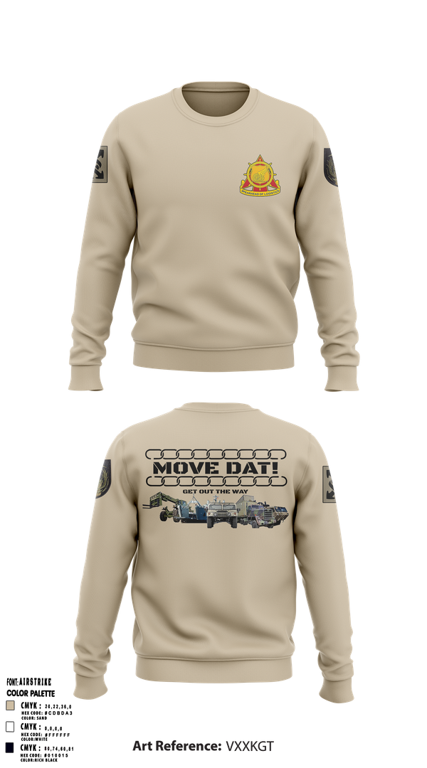 Crew Neck Sweatshirt, 441st Seaport Operations Company, Army, Teamtime, Team time, sublimation, custom sports apparel, team uniforms, spirit wear, spiritwear, sports uniforms, custom shirts, team store, custom team store, fundraiser sports, apparel fundraiser