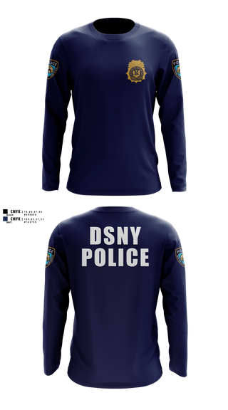 Long Sleeve Performance Shirt, DSNY Police, Police, Teamtime, Team time, sublimation, custom sports apparel, team uniforms, spirit wear, spiritwear, sports uniforms, custom shirts, team store, custom team store, fundraiser sports, apparel fundraiser