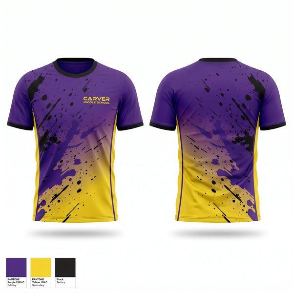 Short Sleeve Performance Shirt, CARVER MIDDLE SCHOOL, , Teamtime, Team time, sublimation, custom sports apparel, team uniforms, spirit wear, spiritwear, sports uniforms, custom shirts, team store, custom team store, fundraiser sports, apparel fundraiser