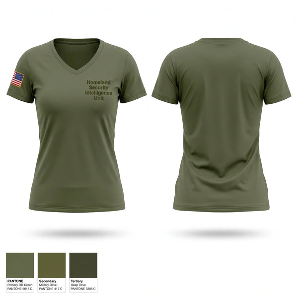Womens Short Sleeve Vneck Shirt, Homeland Security & Intelligence Unit, Police, Teamtime, Team time, sublimation, custom sports apparel, team uniforms, spirit wear, spiritwear, sports uniforms, custom shirts, team store, custom team store, fundraiser sports, apparel fundraiser