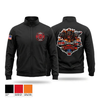Windbreaker, Dexter Dawgs, Fire Department, Teamtime, Team time, sublimation, custom sports apparel, team uniforms, spirit wear, spiritwear, sports uniforms, custom shirts, team store, custom team store, fundraiser sports, apparel fundraiser