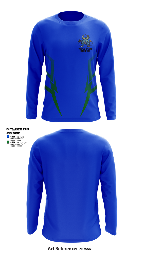 Long Sleeve Performance Shirt, Triple Spiral Isshinryu Karate, , Teamtime, Team time, sublimation, custom sports apparel, team uniforms, spirit wear, spiritwear, sports uniforms, custom shirts, team store, custom team store, fundraiser sports, apparel fundraiser