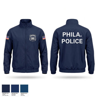Windbreaker, Philadelphia police, Police, Teamtime, Team time, sublimation, custom sports apparel, team uniforms, spirit wear, spiritwear, sports uniforms, custom shirts, team store, custom team store, fundraiser sports, apparel fundraiser