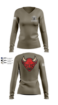 D Co 3-47 75831418 Women's Long Sleeve V-neck Shirt - 102