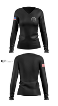 Nicholasville Police Department Crisis Negotiations Team Women's Long Sleeve V-neck Shirt - 3