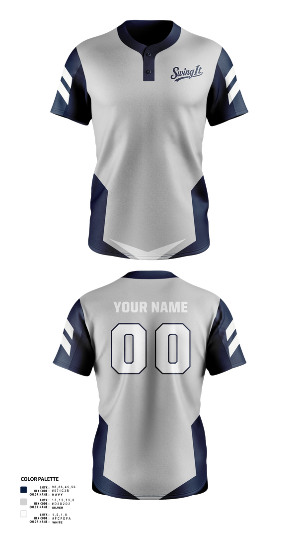 Two Button Softball Jersey, Swing It Fastpitch, Softball, Teamtime, Team time, sublimation, custom sports apparel, team uniforms, spirit wear, spiritwear, sports uniforms, custom shirts, team store, custom team store, fundraiser sports, apparel fundraiser