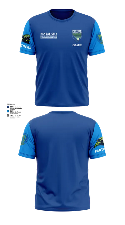 Kansas City Missouri Police Athletic League Panthers (Soccer) 2790826 Short Sleeve Performance Shirt - 12