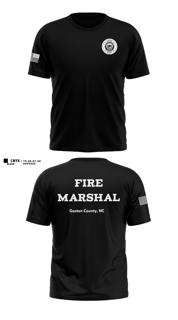 Old School Cotton Feel Shirt, Gaston County Emergency Management and Fire Services, Fire Department, Teamtime, Team time, sublimation, custom sports apparel, team uniforms, spirit wear, spiritwear, sports uniforms, custom shirts, team store, custom team store, fundraiser sports, apparel fundraiser