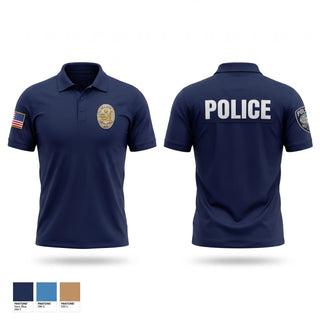 Short Sleeve Performance Polo, Pottsville police department, Police, Teamtime, Team time, sublimation, custom sports apparel, team uniforms, spirit wear, spiritwear, sports uniforms, custom shirts, team store, custom team store, fundraiser sports, apparel fundraiser