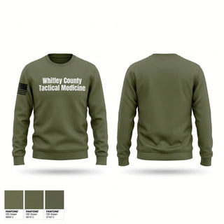 Crew Neck Sweatshirt, Whitley County Tactical Medicine, EMS/EMT, Teamtime, Team time, sublimation, custom sports apparel, team uniforms, spirit wear, spiritwear, sports uniforms, custom shirts, team store, custom team store, fundraiser sports, apparel fundraiser