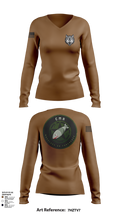 CMX 42179548 Women's Long Sleeve V-neck Shirt - 101
