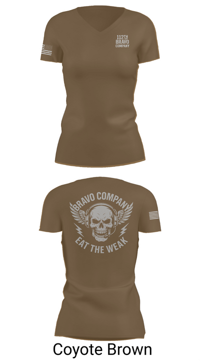 112th Signal Battalion B CO 38281413 Women's Short Sleeve V-neck Shirt - 8