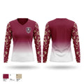 Windsor Lady Warriors Women's Long Sleeve V-neck Shirt - 1