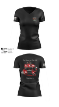 Bohemia fire department 87971345 Women's Short Sleeve V-neck Shirt - 102