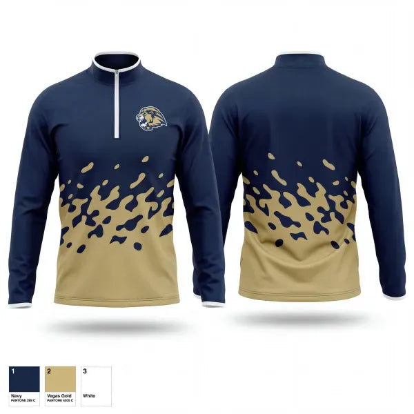Quarter Zip Jacket, Loganville Christian Lady Lions, Women's Basketball, Teamtime, Team time, sublimation, custom sports apparel, team uniforms, spirit wear, spiritwear, sports uniforms, custom shirts, team store, custom team store, fundraiser sports, apparel fundraiser