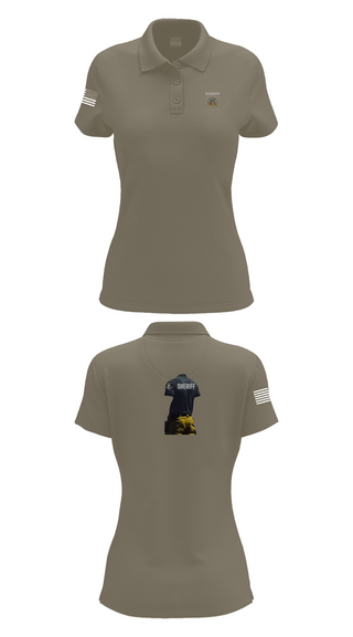 Womens Short Sleeve Performance Polo, Sheriff Transportation, , Teamtime, Team time, sublimation, custom sports apparel, team uniforms, spirit wear, spiritwear, sports uniforms, custom shirts, team store, custom team store, fundraiser sports, apparel fundraiser