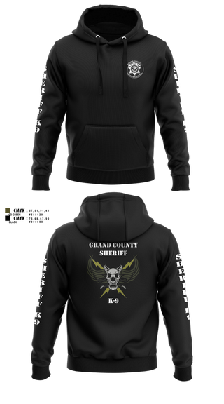 Hoodie, GCSO K9, Police, Teamtime, Team time, sublimation, custom sports apparel, team uniforms, spirit wear, spiritwear, sports uniforms, custom shirts, team store, custom team store, fundraiser sports, apparel fundraiser