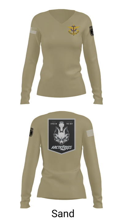 Fox Co 3-10 GSAB 20000256 Women's Long Sleeve V-neck Shirt - 97
