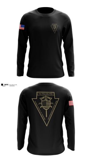 Long Sleeve Performance Shirt, FDC Philadelphia DCT, Police, Teamtime, Team time, sublimation, custom sports apparel, team uniforms, spirit wear, spiritwear, sports uniforms, custom shirts, team store, custom team store, fundraiser sports, apparel fundraiser