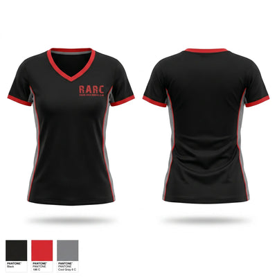 Racine Area Running Club Women's Short Sleeve V-neck Shirt - 1
