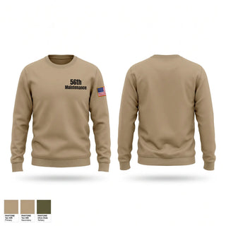 Crew Neck Sweatshirt, 56th Maintenance, Army, Teamtime, Team time, sublimation, custom sports apparel, team uniforms, spirit wear, spiritwear, sports uniforms, custom shirts, team store, custom team store, fundraiser sports, apparel fundraiser