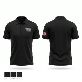 Short Sleeve Performance Polo, SELAH POLICE DEPARTMENT, Police, Teamtime, Team time, sublimation, custom sports apparel, team uniforms, spirit wear, spiritwear, sports uniforms, custom shirts, team store, custom team store, fundraiser sports, apparel fundraiser