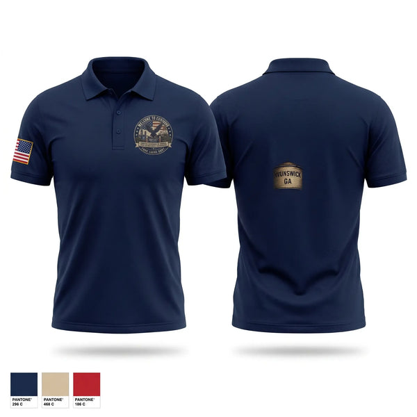 Short Sleeve Performance Polo, 10B, Police, Teamtime, Team time, sublimation, custom sports apparel, team uniforms, spirit wear, spiritwear, sports uniforms, custom shirts, team store, custom team store, fundraiser sports, apparel fundraiser