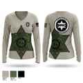 PICKENS COUNTY SHERIFF'S OFFICE SRO Women's Long Sleeve V-neck Shirt - 1