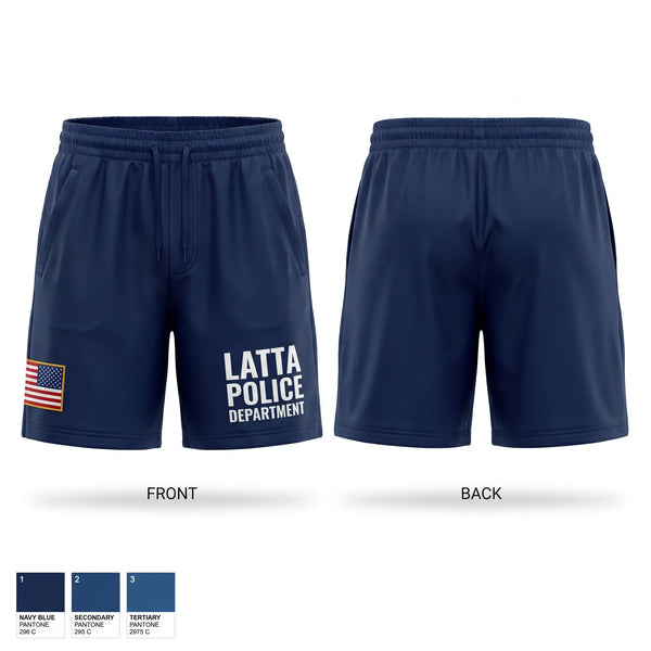 Athletic Shorts With Pockets, LATTA POLICE DEPARTMENT, Police, Teamtime, Team time, sublimation, custom sports apparel, team uniforms, spirit wear, spiritwear, sports uniforms, custom shirts, team store, custom team store, fundraiser sports, apparel fundraiser