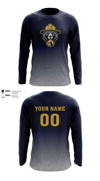 Naches Valley Ranger Basketball Long Sleeve Performance Shirt - 13