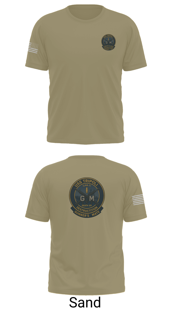 Short Sleeve Performance Shirt, USS TRIPOLI, , Teamtime, Team time, sublimation, custom sports apparel, team uniforms, spirit wear, spiritwear, sports uniforms, custom shirts, team store, custom team store, fundraiser sports, apparel fundraiser
