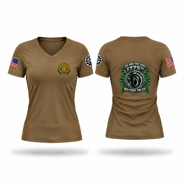 Womens Short Sleeve Vneck Shirt, 1775th MP Co, National Guard, Teamtime, Team time, sublimation, custom sports apparel, team uniforms, spirit wear, spiritwear, sports uniforms, custom shirts, team store, custom team store, fundraiser sports, apparel fundraiser