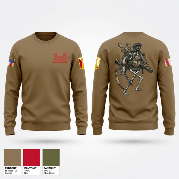 Crew Neck Sweatshirt, HHC 223rd Engineer Battalion, Army, Teamtime, Team time, sublimation, custom sports apparel, team uniforms, spirit wear, spiritwear, sports uniforms, custom shirts, team store, custom team store, fundraiser sports, apparel fundraiser