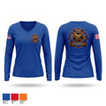 Champion Volunteer Fire Department Women's Long Sleeve V-neck Shirt - 1