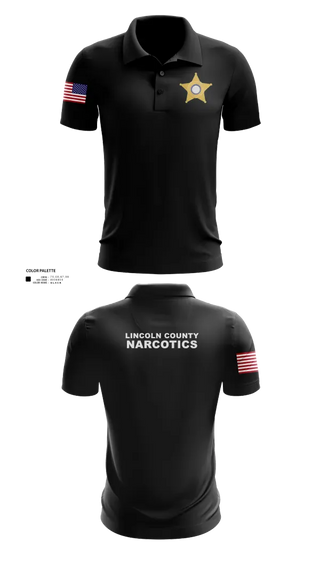 Short Sleeve Performance Polo, Lincoln County Narcotics, Police, Teamtime, Team time, sublimation, custom sports apparel, team uniforms, spirit wear, spiritwear, sports uniforms, custom shirts, team store, custom team store, fundraiser sports, apparel fundraiser